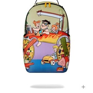 Sprayground Flintstones Cartoon Backpack - Multicolor